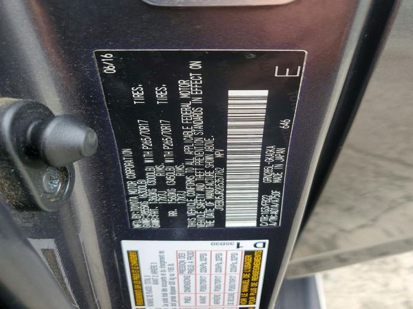 2016 TOYOTA 4RUNNER Base Grade