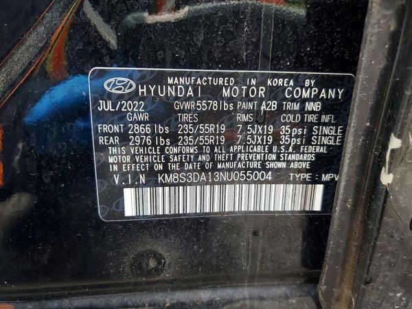 2022 HYUNDAI SANTA FE SEL Premium