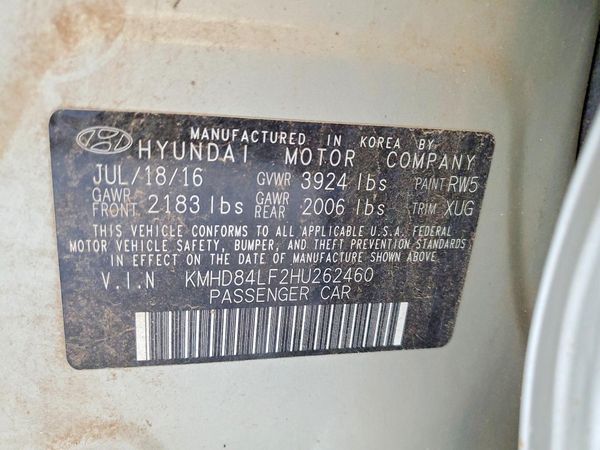 2017 HYUNDAI ELANTRA