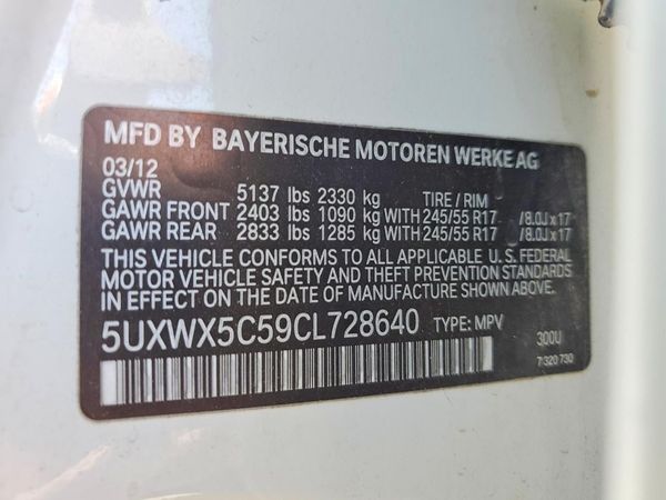 2012 BMW X3 xDrive28i