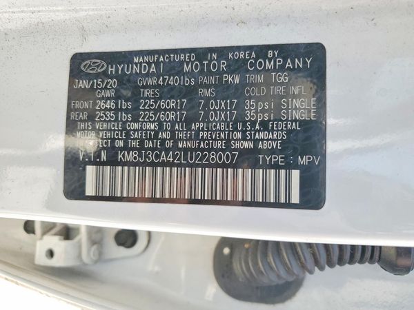 2020 HYUNDAI TUCSON