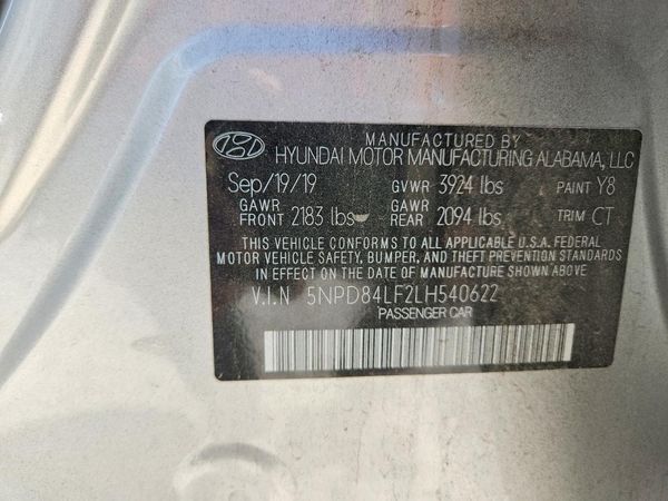 2020 HYUNDAI ELANTRA