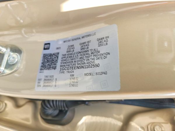 2022 CHEVROLET COLORADO ZR2