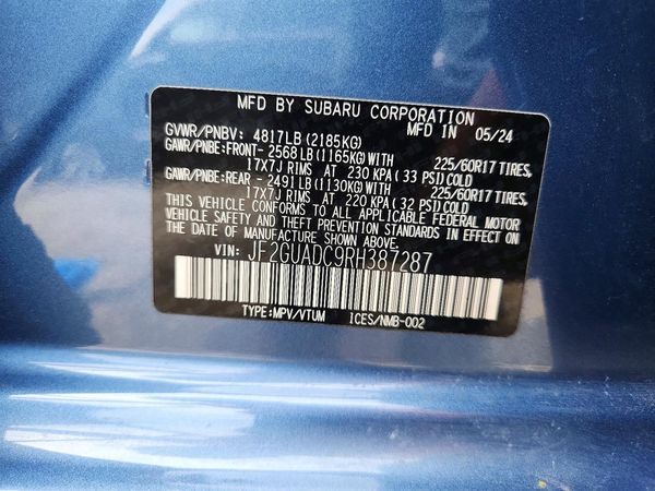 2024 SUBARU CROSSTREK Premium