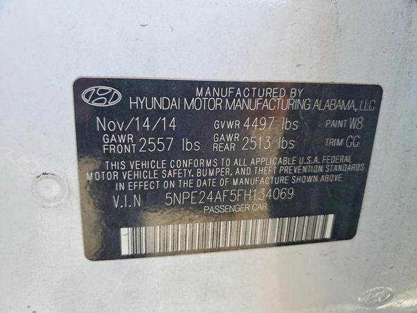 2015 HYUNDAI SONATA