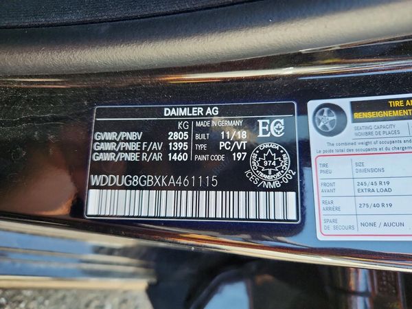 2019 MERCEDES-BENZ S S560-4M