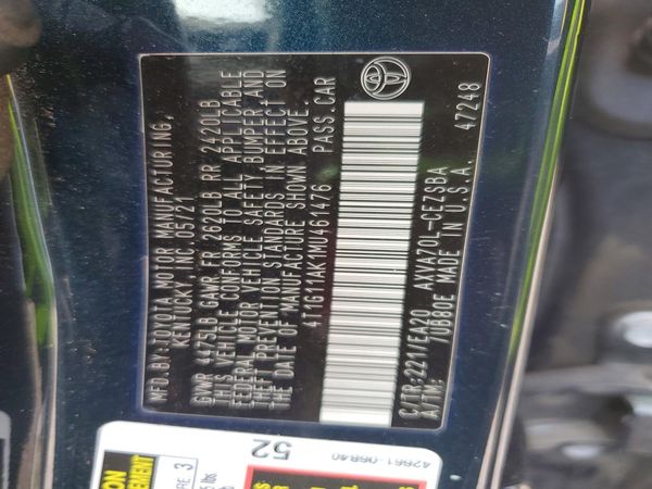 2021 TOYOTA CAMRY SE