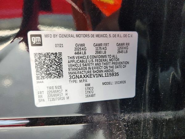 2022 CHEVROLET EQUINOX LT (1LT)