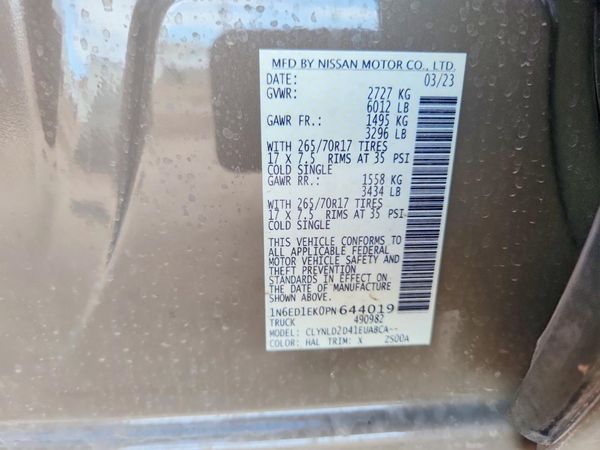 2023 NISSAN FRONTIER Crew Cab