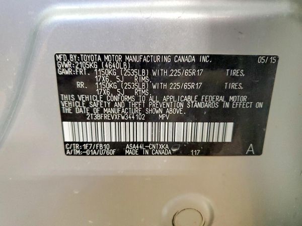 2015 TOYOTA RAV4 LE (X Grade)