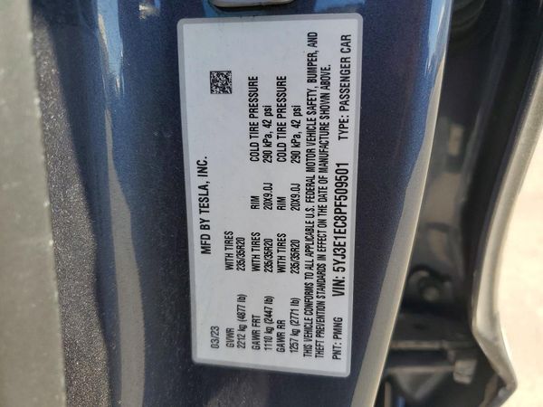 2023 TESLA MODEL 3