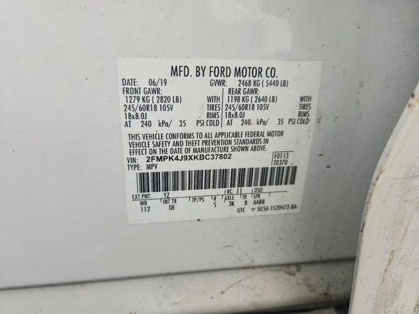 2019 FORD EDGE SEL