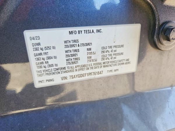 2023 TESLA MODEL Y