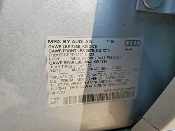 2020 AUDI Q5 quattro Premium Plus