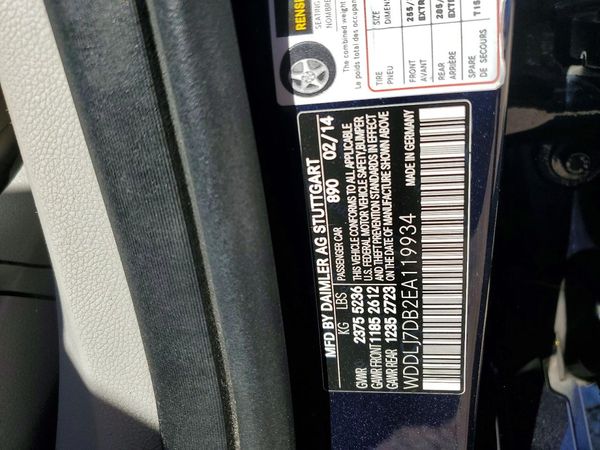 2014 MERCEDES-BENZ CLS CLS550