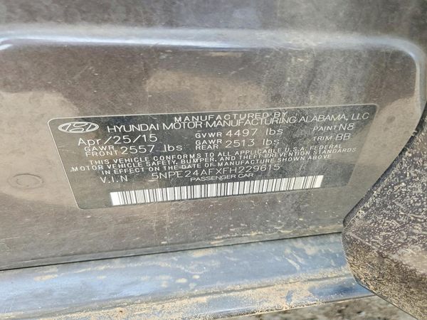 2015 HYUNDAI SONATA