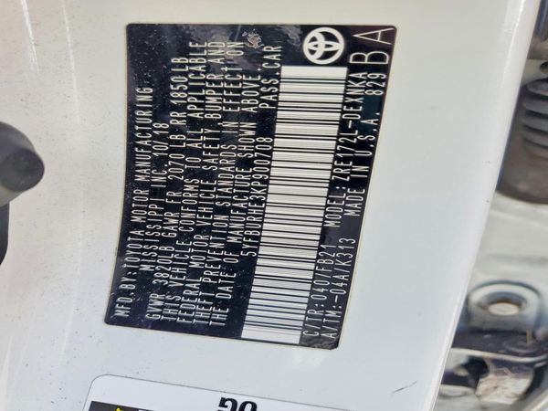 2019 TOYOTA COROLLA L/LE/SE/XLE/XSE