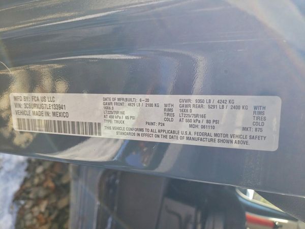 2020 RAM PROMASTER 1500 VF