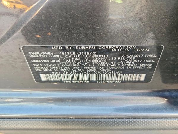 2025 SUBARU CROSSTREK Base