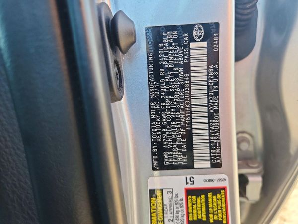 2018 TOYOTA CAMRY L/LE/SE/XLE