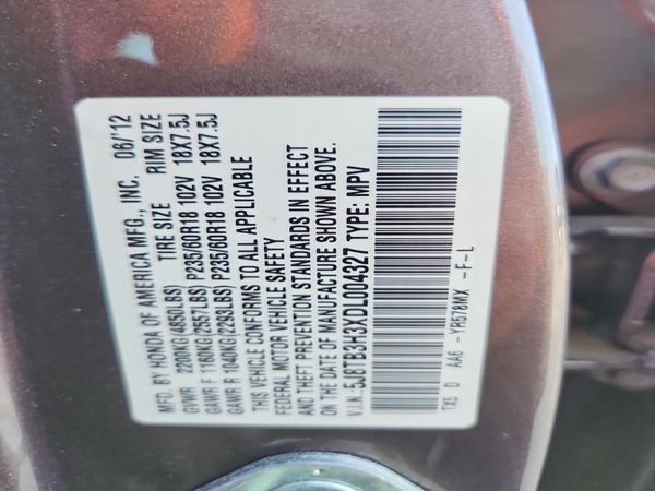 2013 ACURA RDX