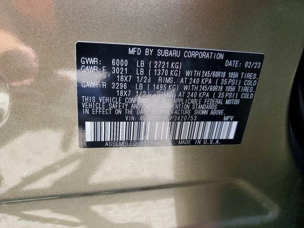 2023 SUBARU ASCENT PREMIUM 8 ES, SMART
