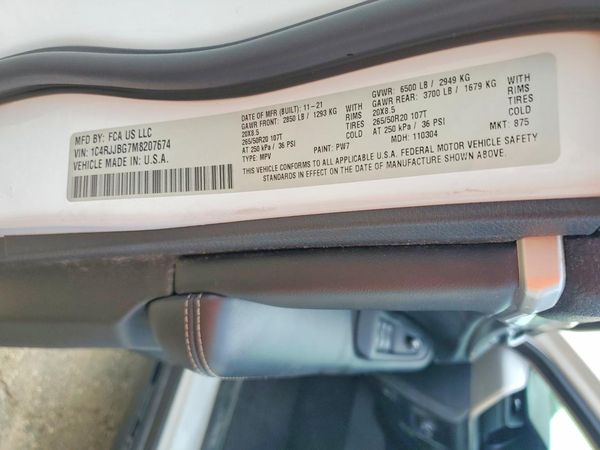 2021 JEEP GRAND CHEROKEE L LIMITED 4X2