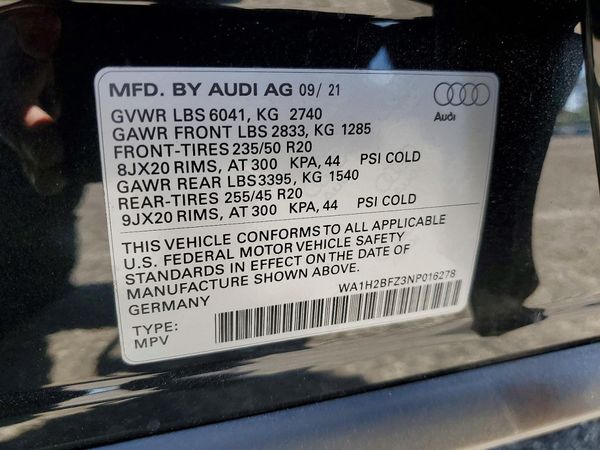 2022 AUDI Q4 E-TRON