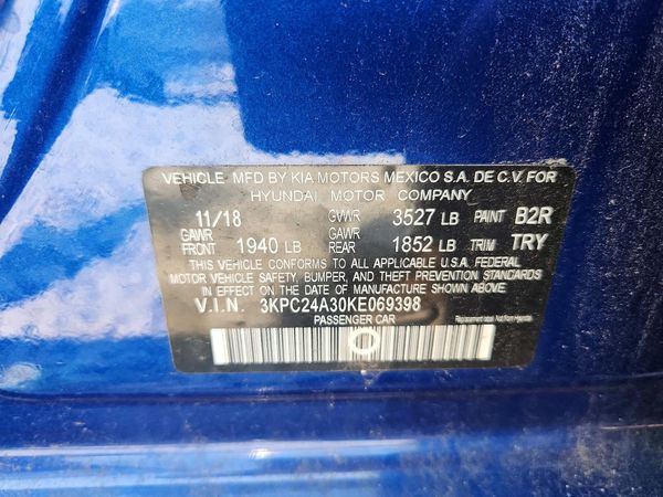 2019 HYUNDAI ACCENT