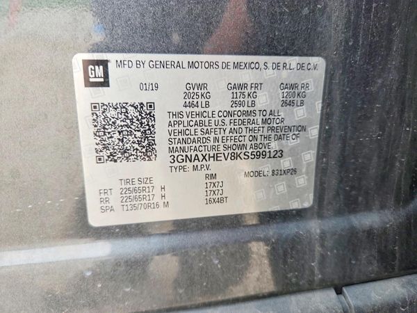 2019 CHEVROLET EQUINOX LS