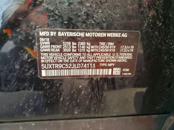 2018 BMW X3 sDrive30i