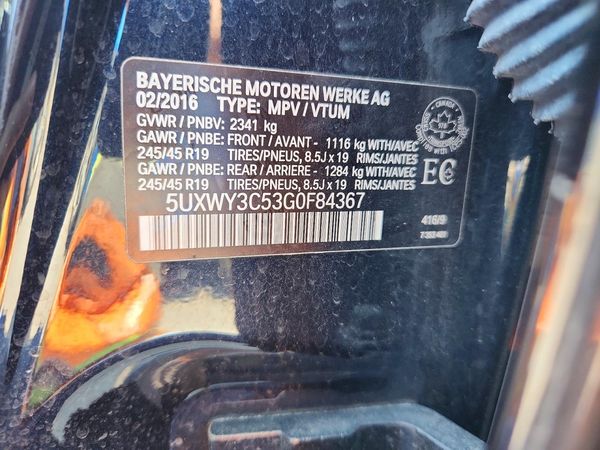 2016 BMW X3 xDrive28d