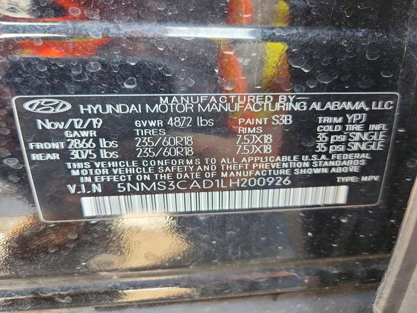 2020 HYUNDAI SANTA FE