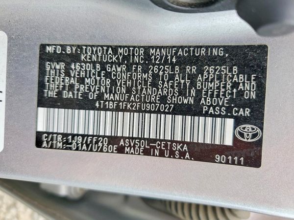2015 TOYOTA CAMRY