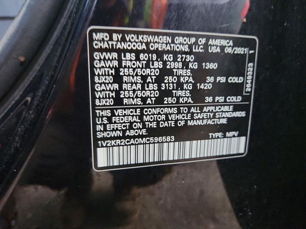 2021 VOLKSWAGEN ATLAS