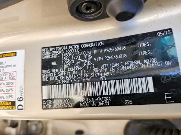 2015 LEXUS GX 460