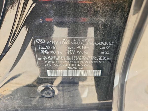 2019 HYUNDAI ELANTRA