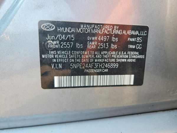 2015 HYUNDAI SONATA SE, ECO