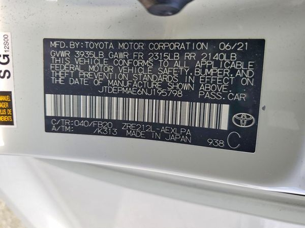 2022 TOYOTA COROLLA LE