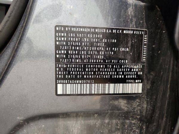 2021 VOLKSWAGEN TIGUAN 4Motion S