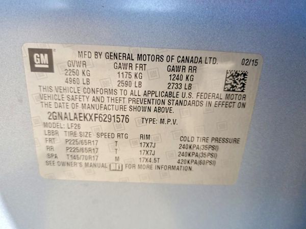 2015 CHEVROLET EQUINOX LS