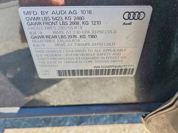 2017 AUDI Q5 quattro Premium