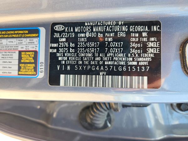 2020 KIA SORENTO L, LX, S