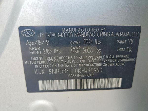 2019 HYUNDAI ELANTRA
