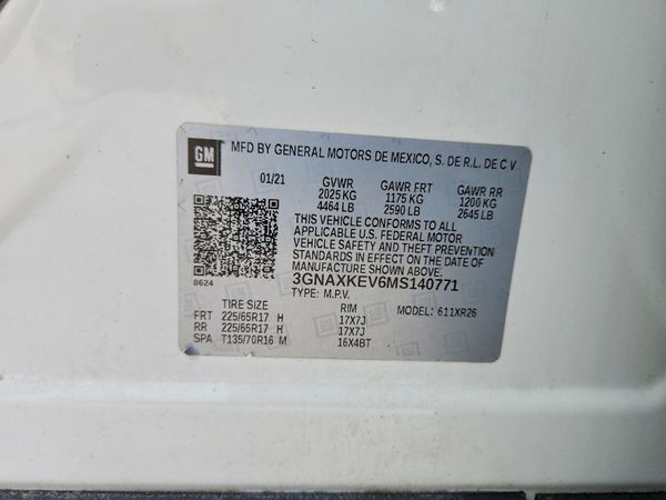 2021 CHEVROLET EQUINOX LT (1LT)