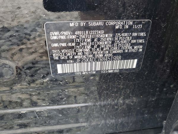 2024 SUBARU FORESTER Premium Base