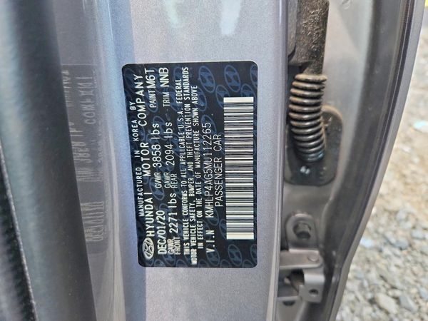 2021 HYUNDAI ELANTRA Limited