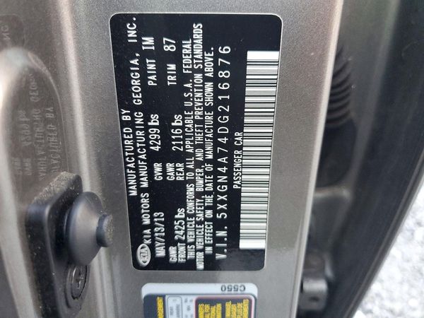 2013 KIA OPTIMA EX