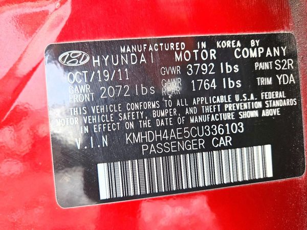 2012 HYUNDAI ELANTRA GLS(Middle grade)