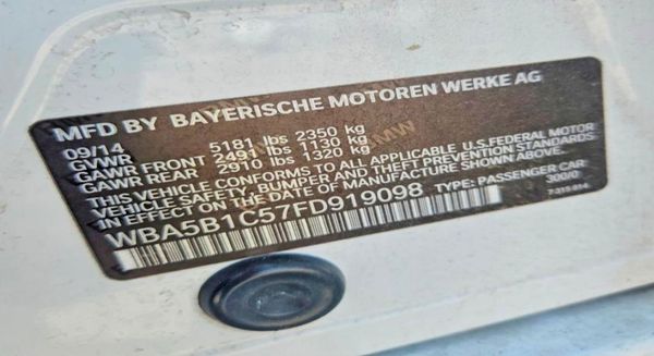 2015 BMW 535